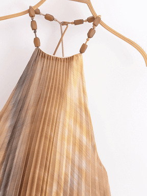 Vestido Longo Plissado - Essence