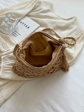 Bolsa Transversal de Crochê