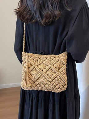 Bolsa Transversal de Crochê