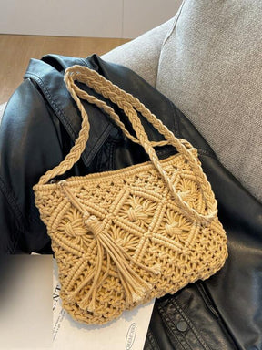 Bolsa Transversal de Crochê