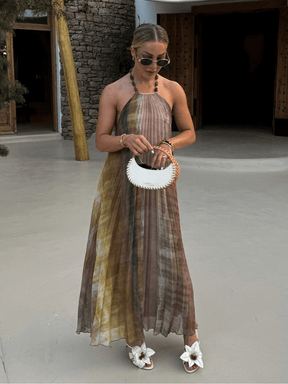 Vestido Longo Plissado - Essence