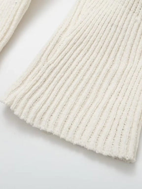 Vestido Curto de Manga Longa em Lã