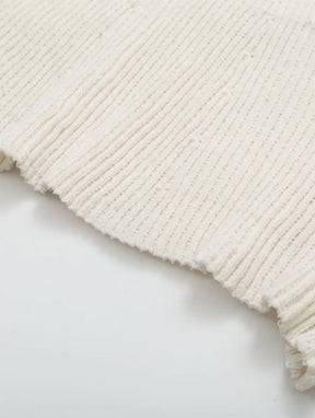 Vestido Curto de Manga Longa em Lã