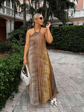 Vestido Longo Plissado - Essence