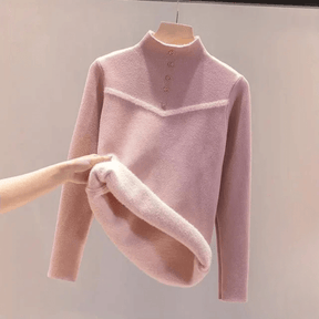 Suéter Peluciado com Botões - Touch