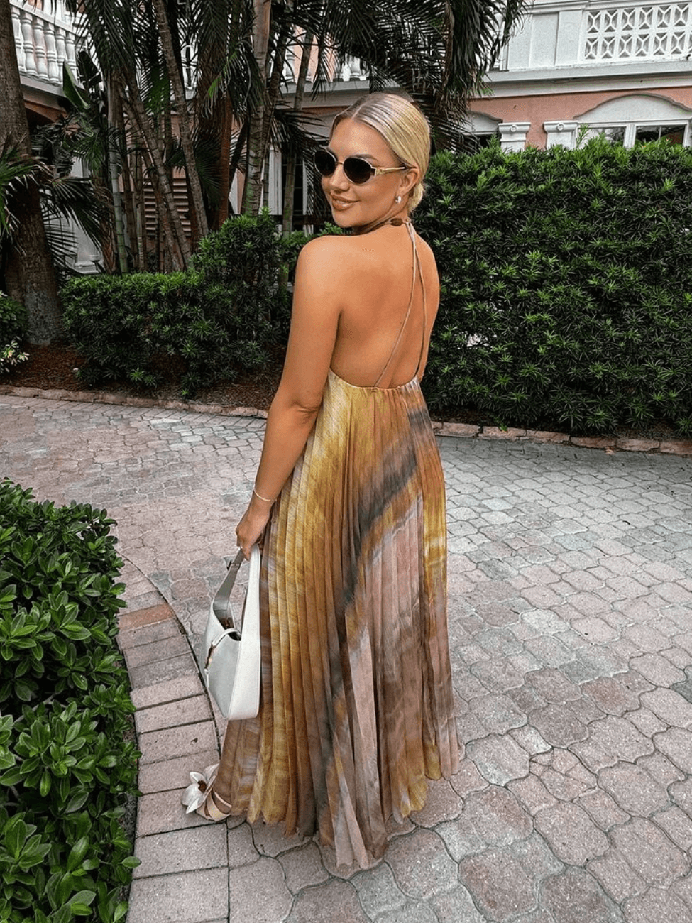 Vestido Longo Plissado - Essence