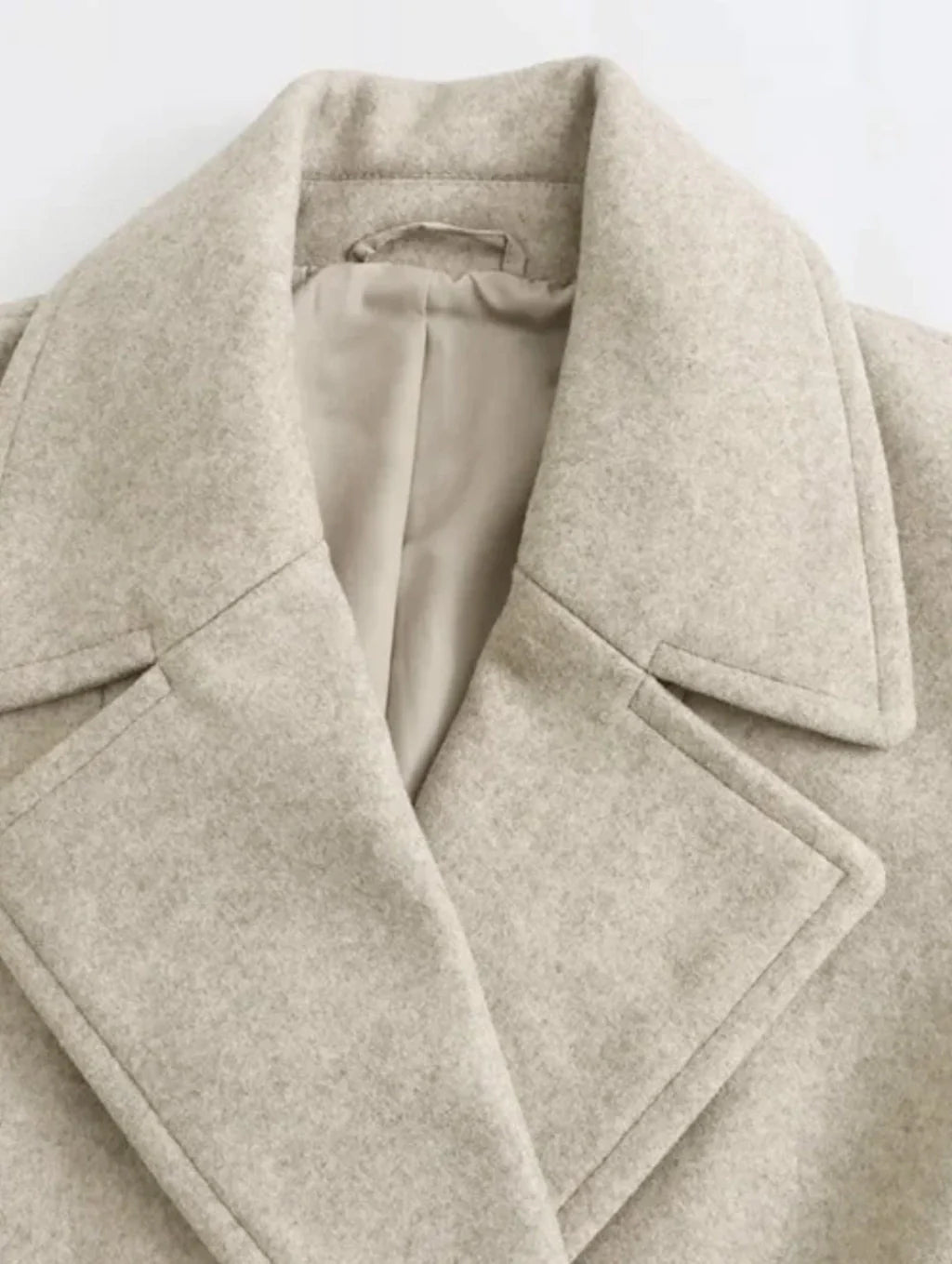 Casaco de Lã Batida - Sobretudo