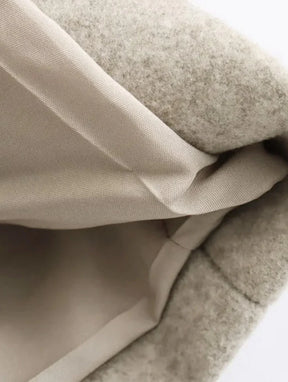 Casaco de Lã Batida - Sobretudo