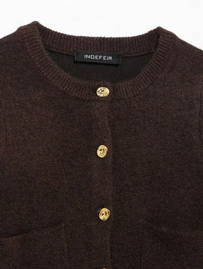 Conjunto Tricô Suêter e Saia