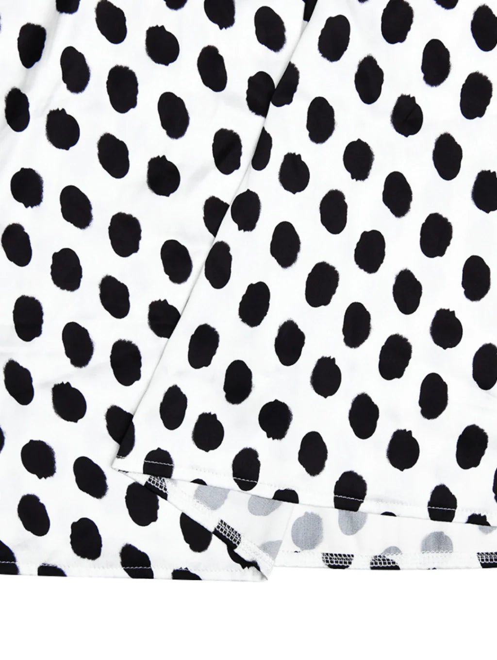 Vestido Longo com Estampa Poá