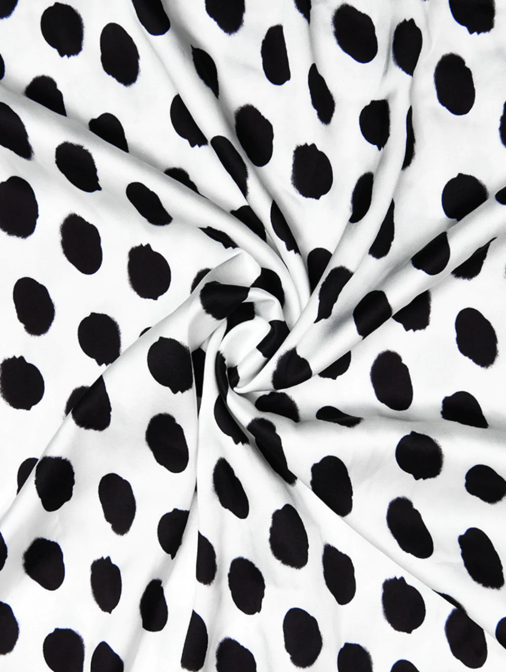 Vestido Longo com Estampa Poá