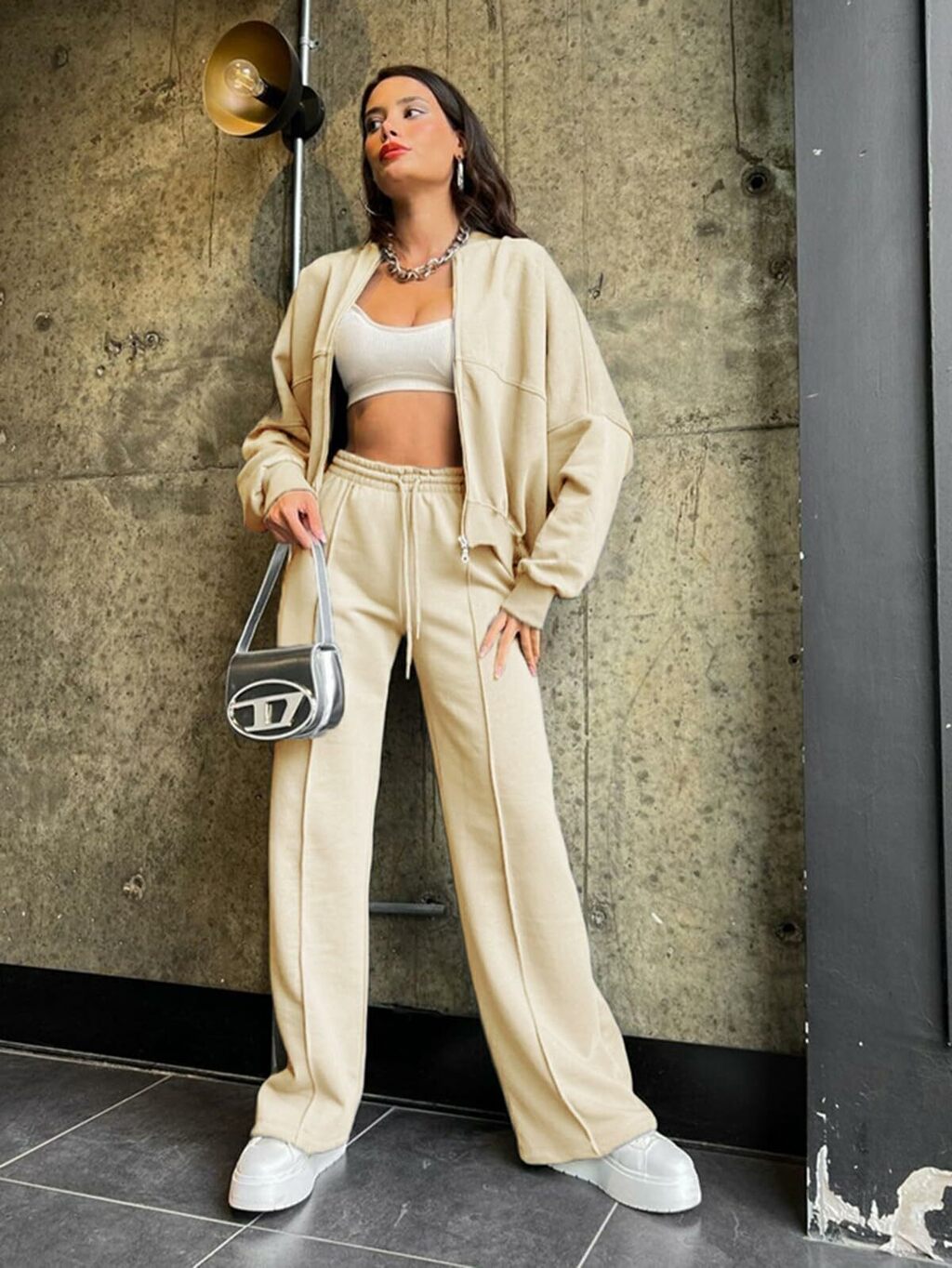 Conjunto de Moletom em Algodão