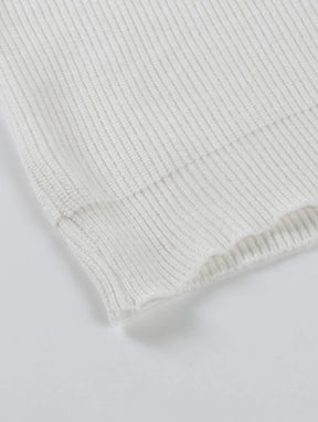 Blusa Casual de Tricô Gola Alta