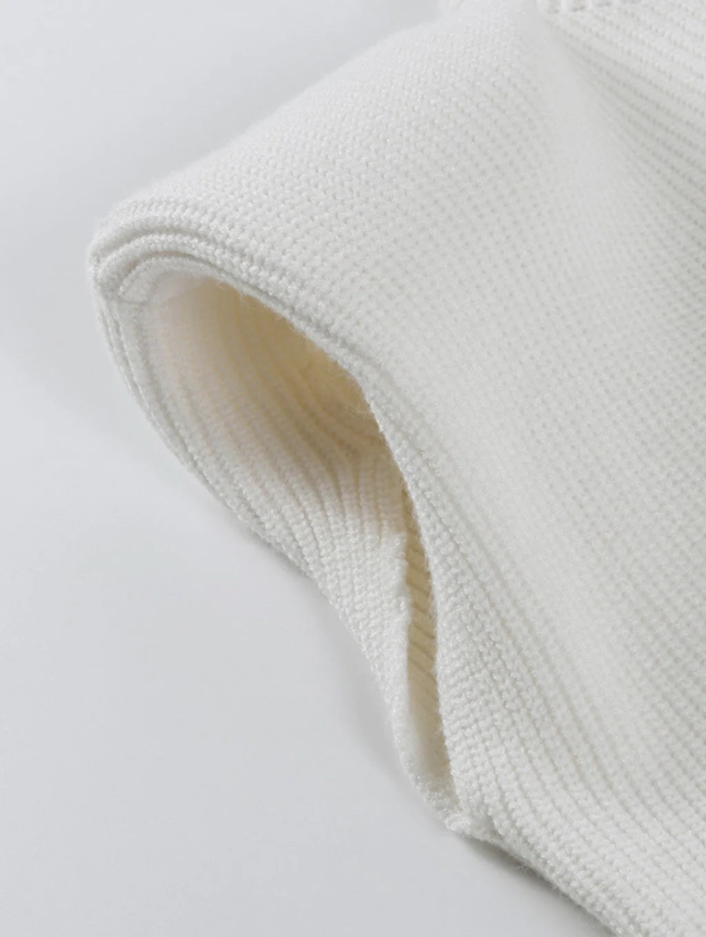 Blusa Casual de Tricô Gola Alta