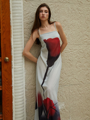 Vestido Longo com Estampa Floral - Jasmine