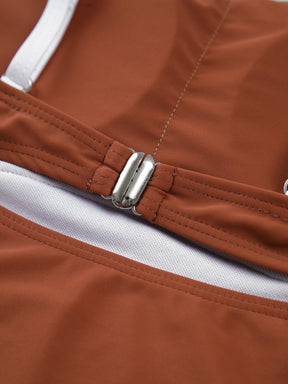 Maiô com Bojo Removível e Recorte Contrastante