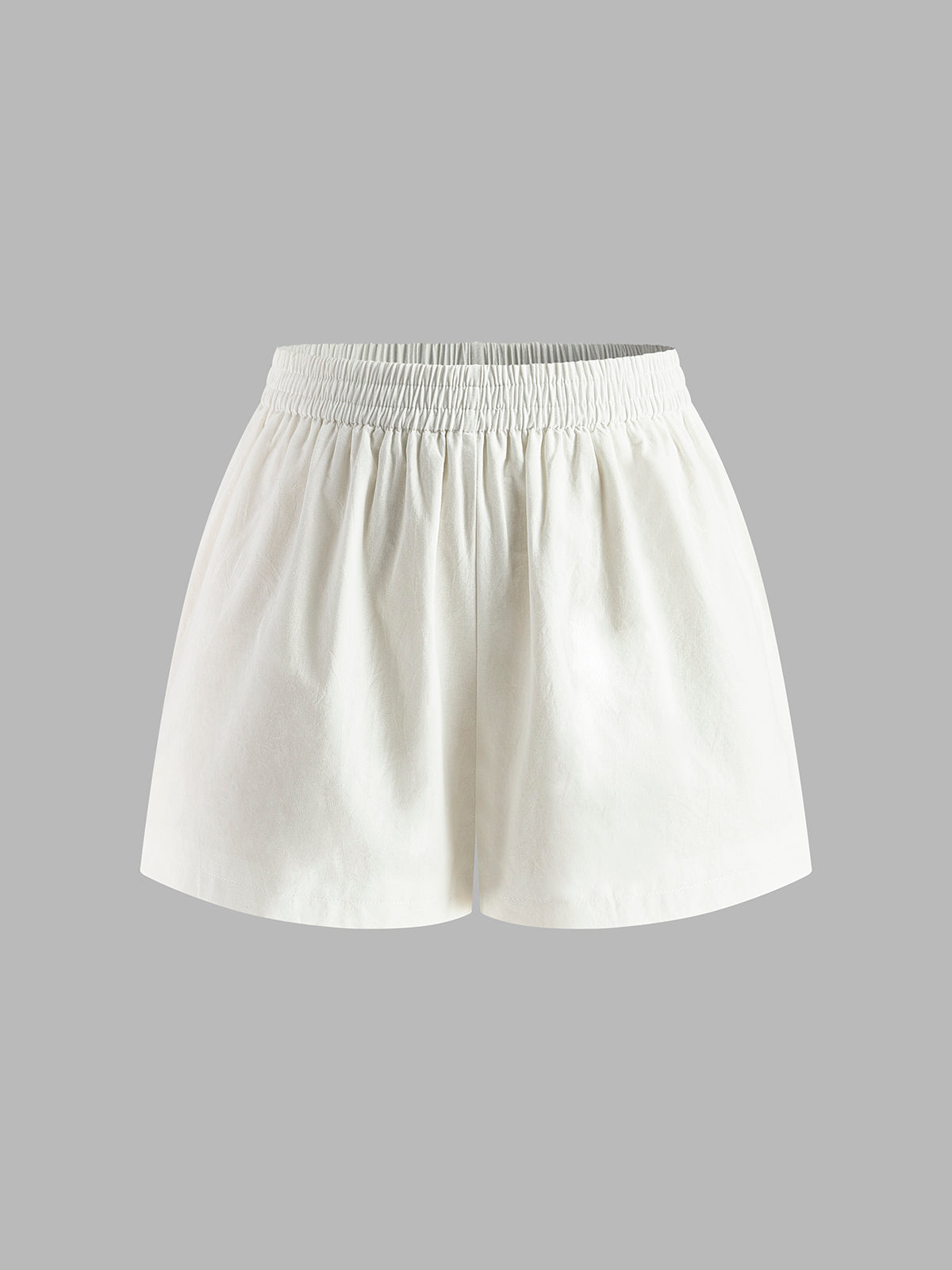 Conjunto de Top Tomara que Caia com Shorts em Algodão e Linho