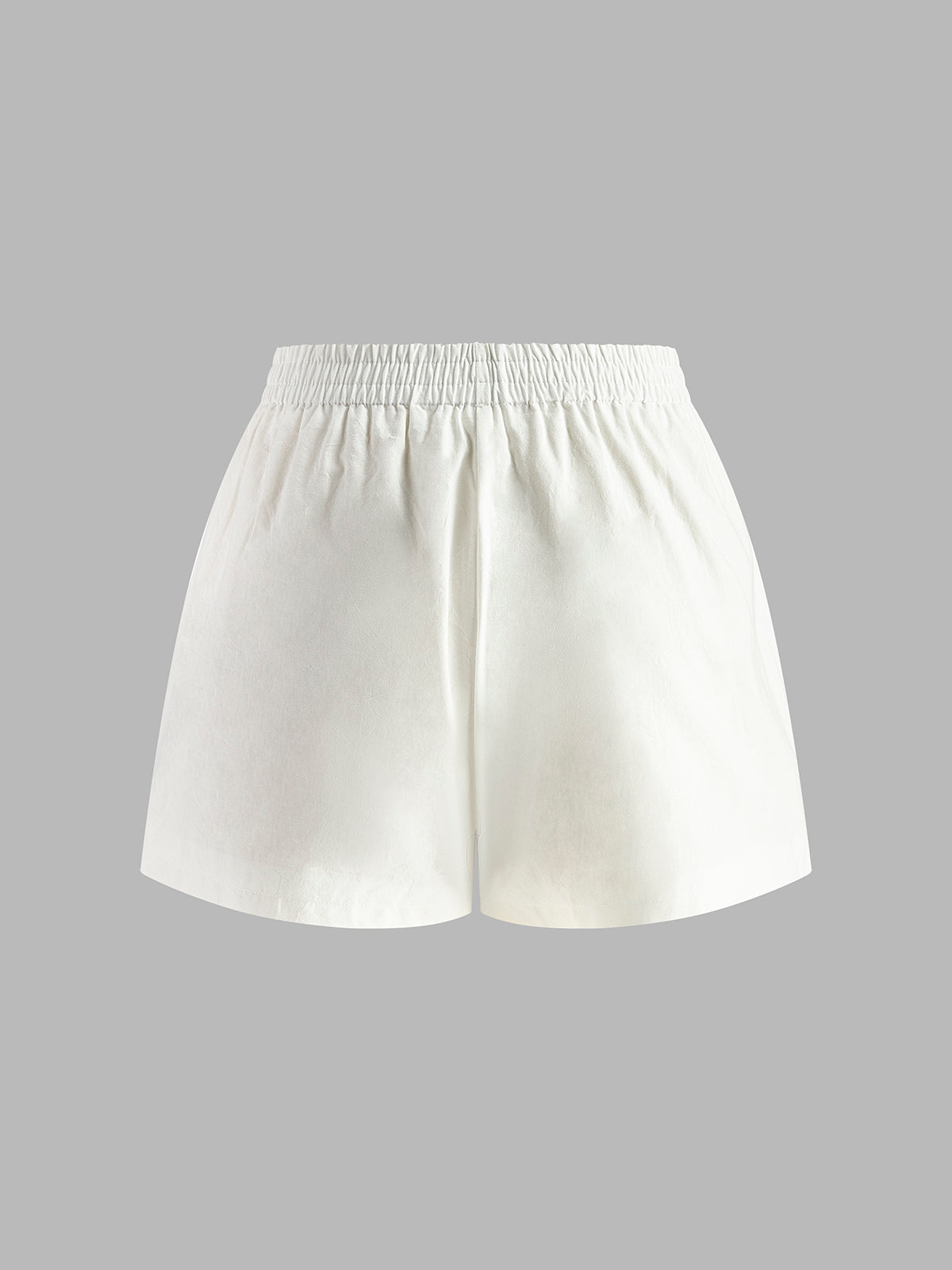 Conjunto de Top Tomara que Caia com Shorts em Algodão e Linho
