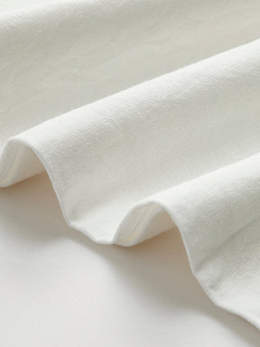 Conjunto de Top Tomara que Caia com Shorts em Algodão e Linho