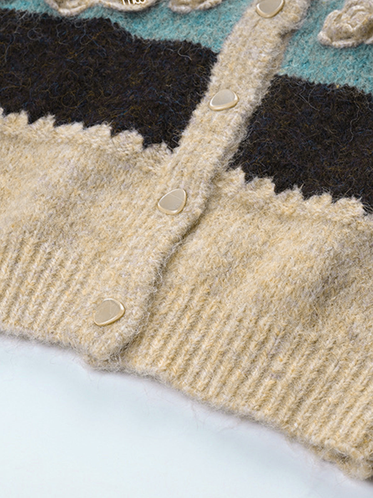 Cardigan de Crochê com Flores