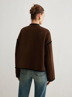 Jaqueta Minimalista de Tweed