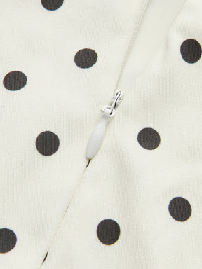 Vestido Curto com Estampa Polka - Lace