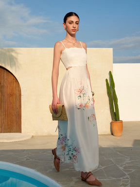 Vestido Longo com Estampa Floral - Taylor