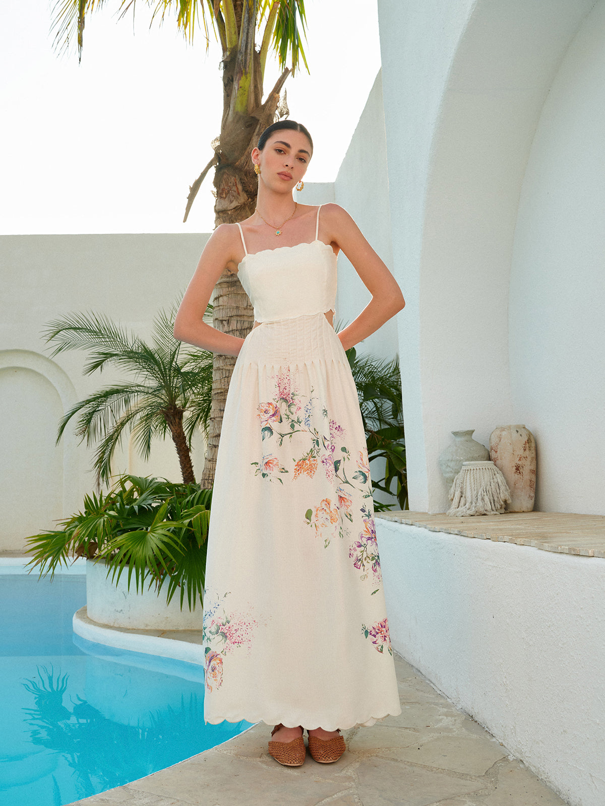 Vestido Longo com Estampa Floral - Taylor
