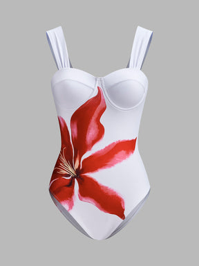 Conjunto de Maiô e Saída de Praia - Flower