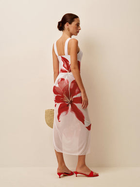 Conjunto de Maiô e Saída de Praia - Flower