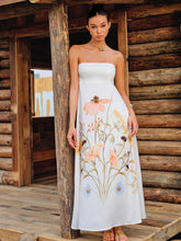 Vestido Floral Sem Alças