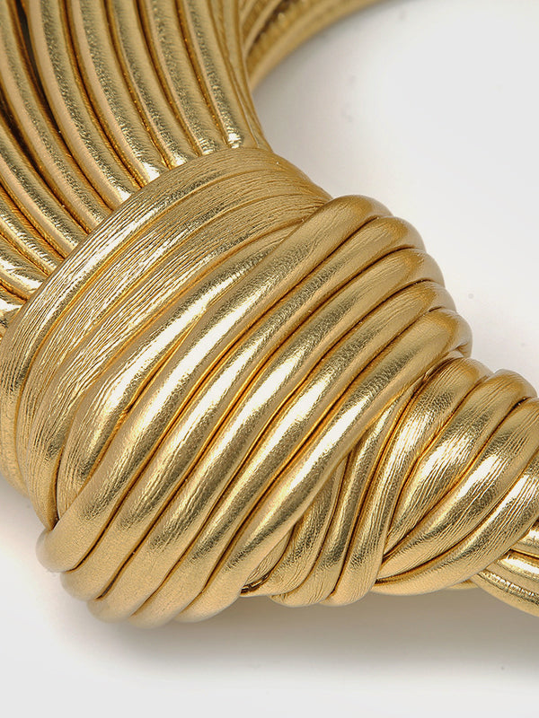 Bolsa de Argola Dourada Torcida - Charm