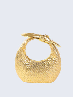 Bolsa com Alça de Nó Trançado - Golden
