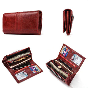 Carteira Feminina de Couro Legítimo - Laura