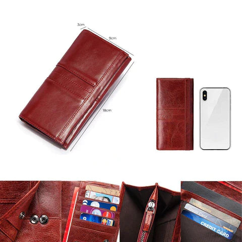 Carteira Feminina de Couro Legítimo - Laura