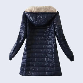 Casaco Impermeável Forrado de Lã com Zíper