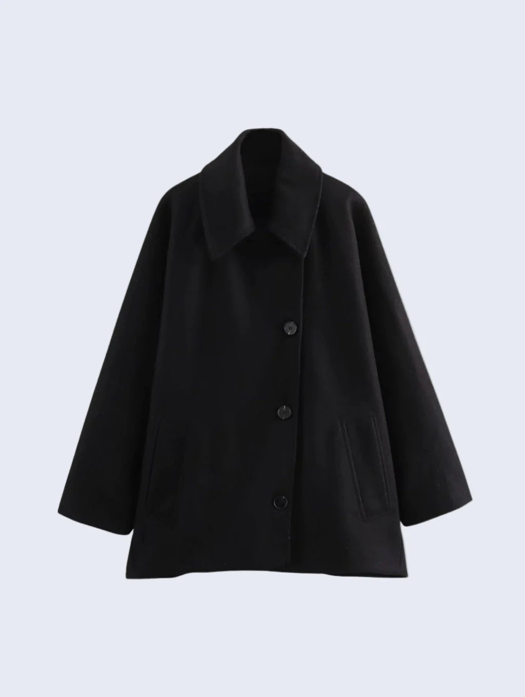 Casaco Oversized com Mangas Estilo Morcego