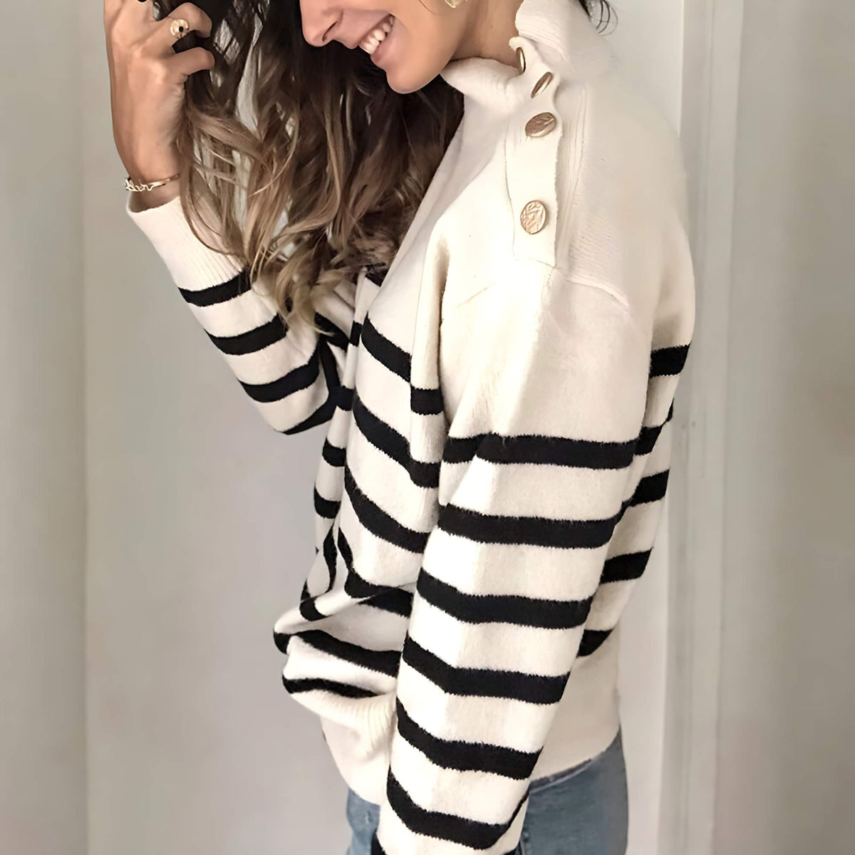 Suéter Listrado Maria