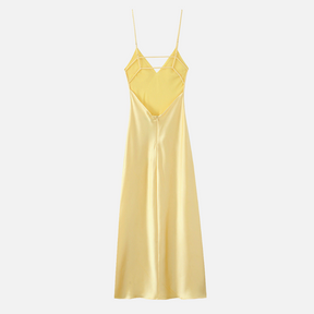 Vestido de Cetim com Alça Ajustável