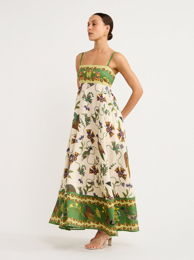 Vestido Longo de Verão Estampado