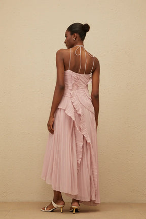 Vestido Longo com Babados - Junie