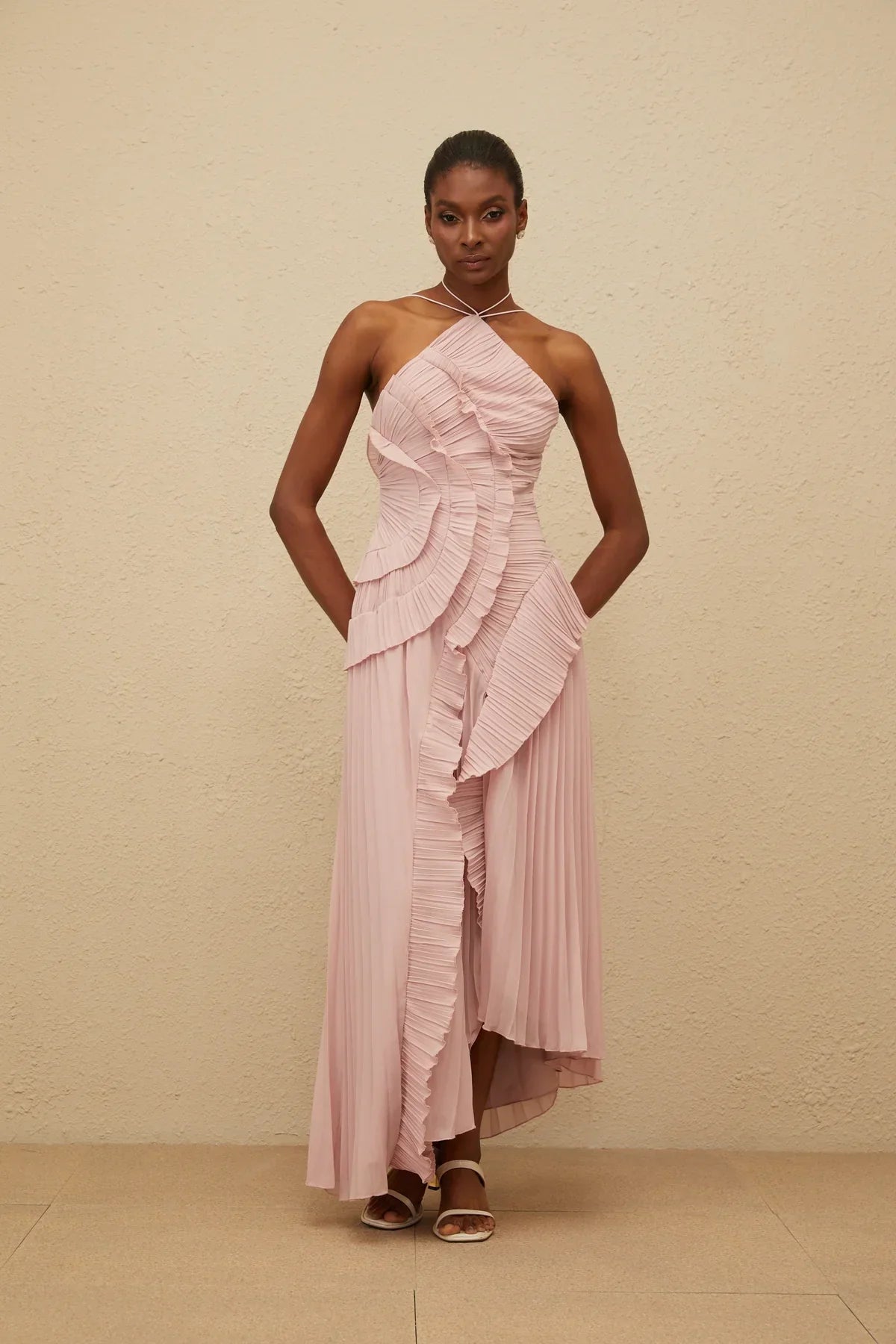 Vestido Longo com Babados - Junie