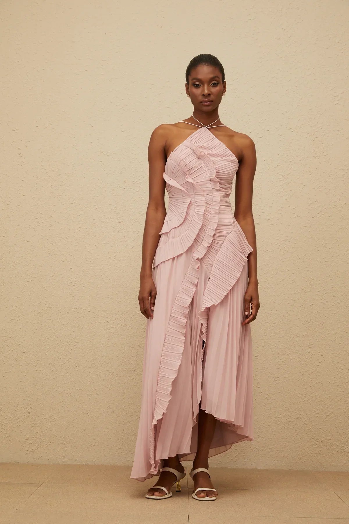 Vestido Longo com Babados - Junie