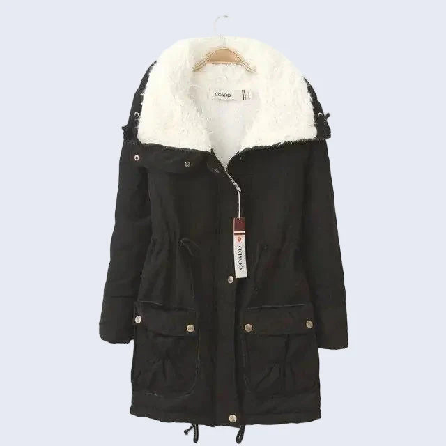 Jaqueta Parka Peluciada Impermeável