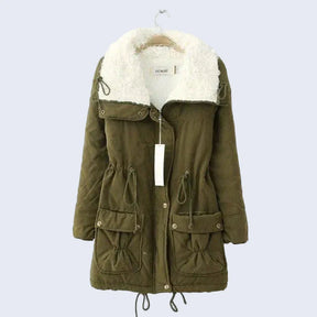 Jaqueta Parka Peluciada Impermeável