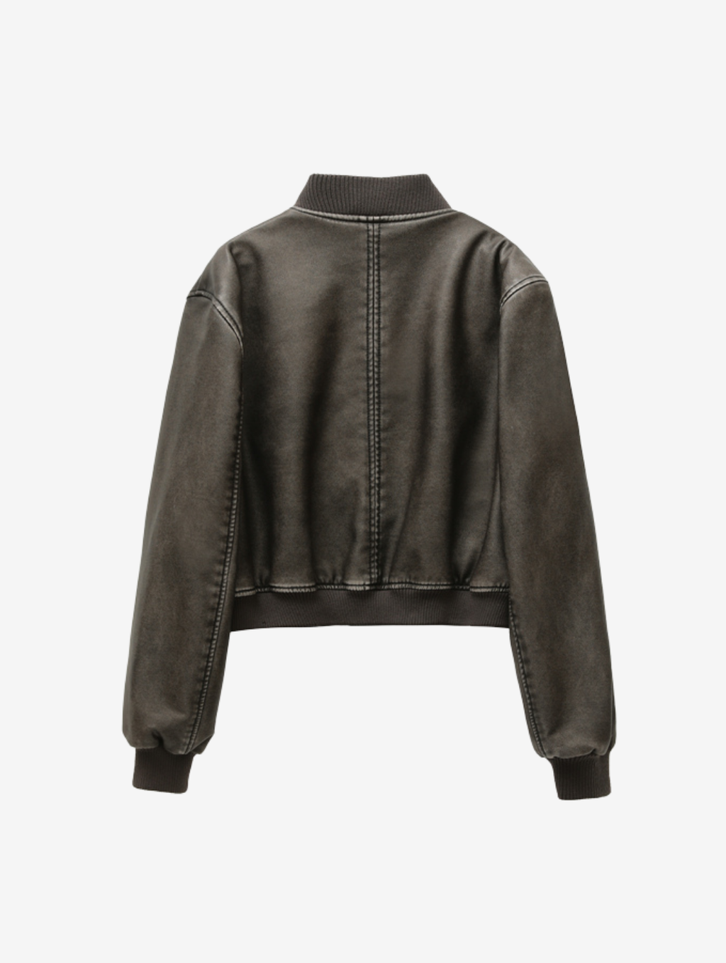 Jaqueta Bomber de Couro Sintético