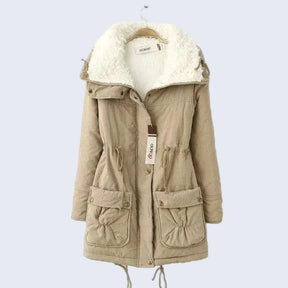 Jaqueta Parka Peluciada Impermeável