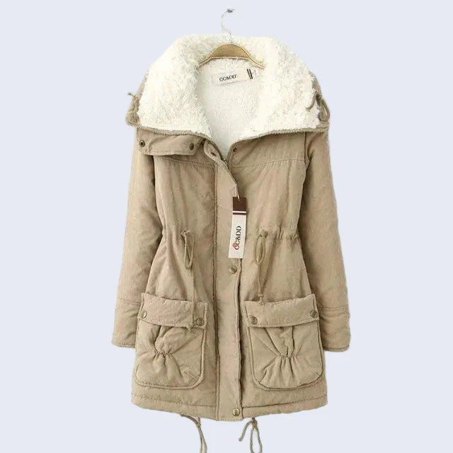 Jaqueta Parka Peluciada Impermeável