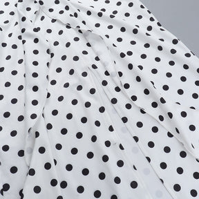 Vestido Longo com Decote Halter com Estampa em Poá - Vintage