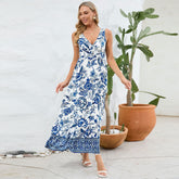 Vestido Longo com Estampa Floral